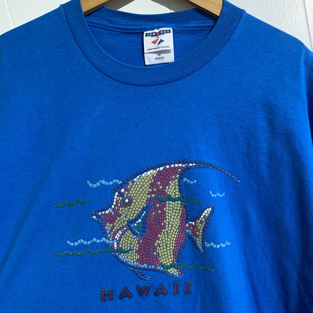 Vintage Hawaii Fish Tee Made in USA
